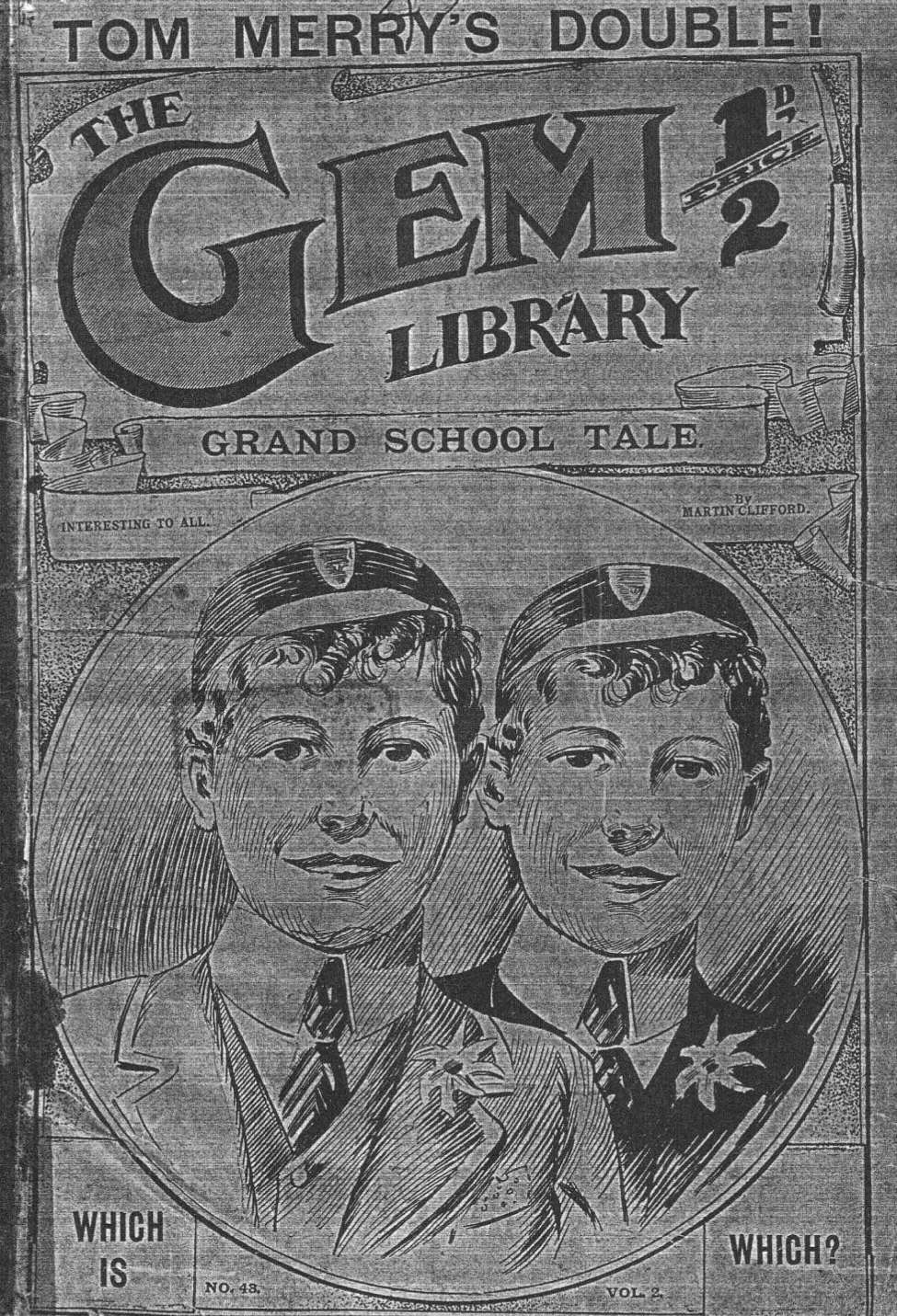Comic Book Cover For The Gem v1 43 - Tom Merry’s Double
