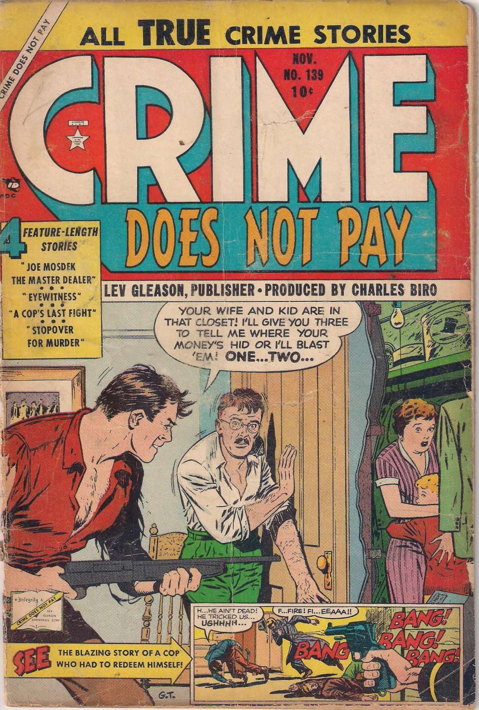Comic Book Cover For Crime Does Not Pay 139