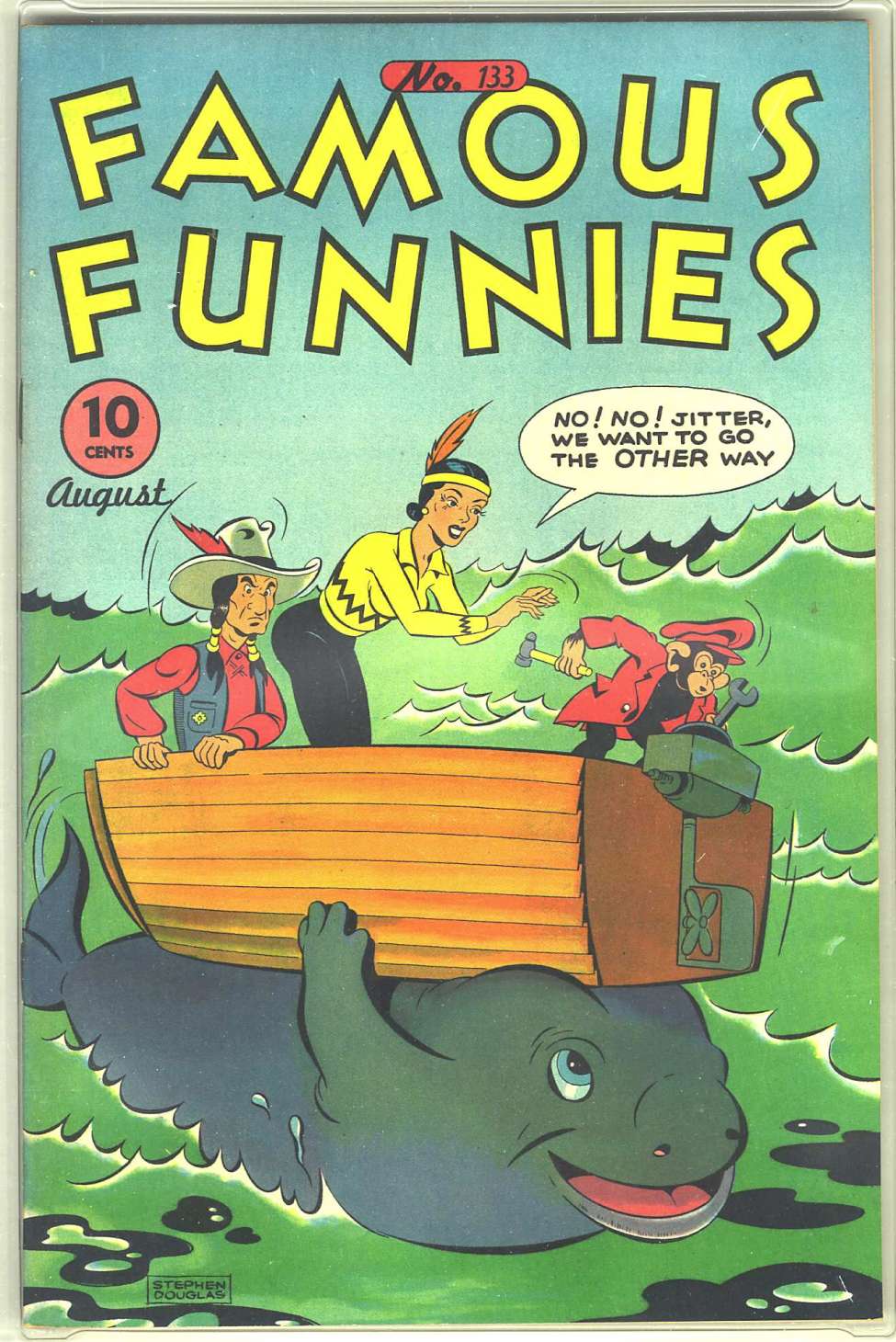 Comic Book Cover For Famous Funnies 133
