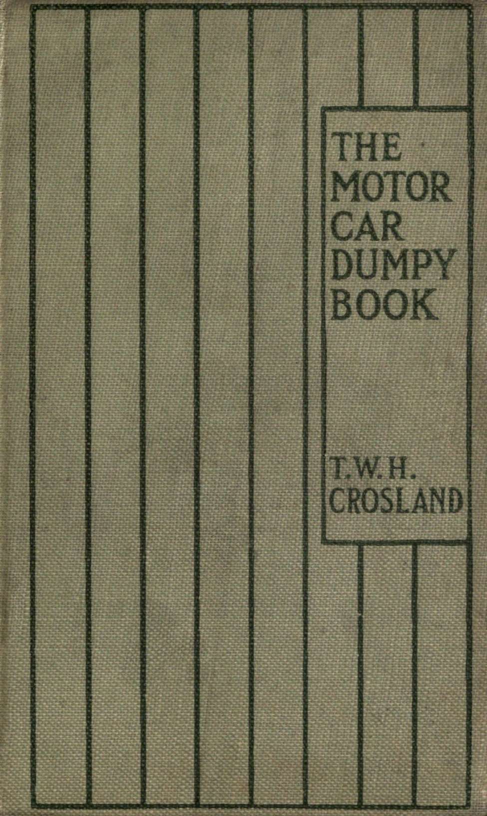 Comic Book Cover For Motor Car Dumpy Book
