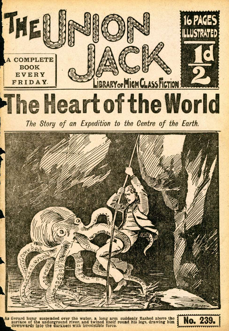 Comic Book Cover For The Union Jack 239 - The Heart of the World