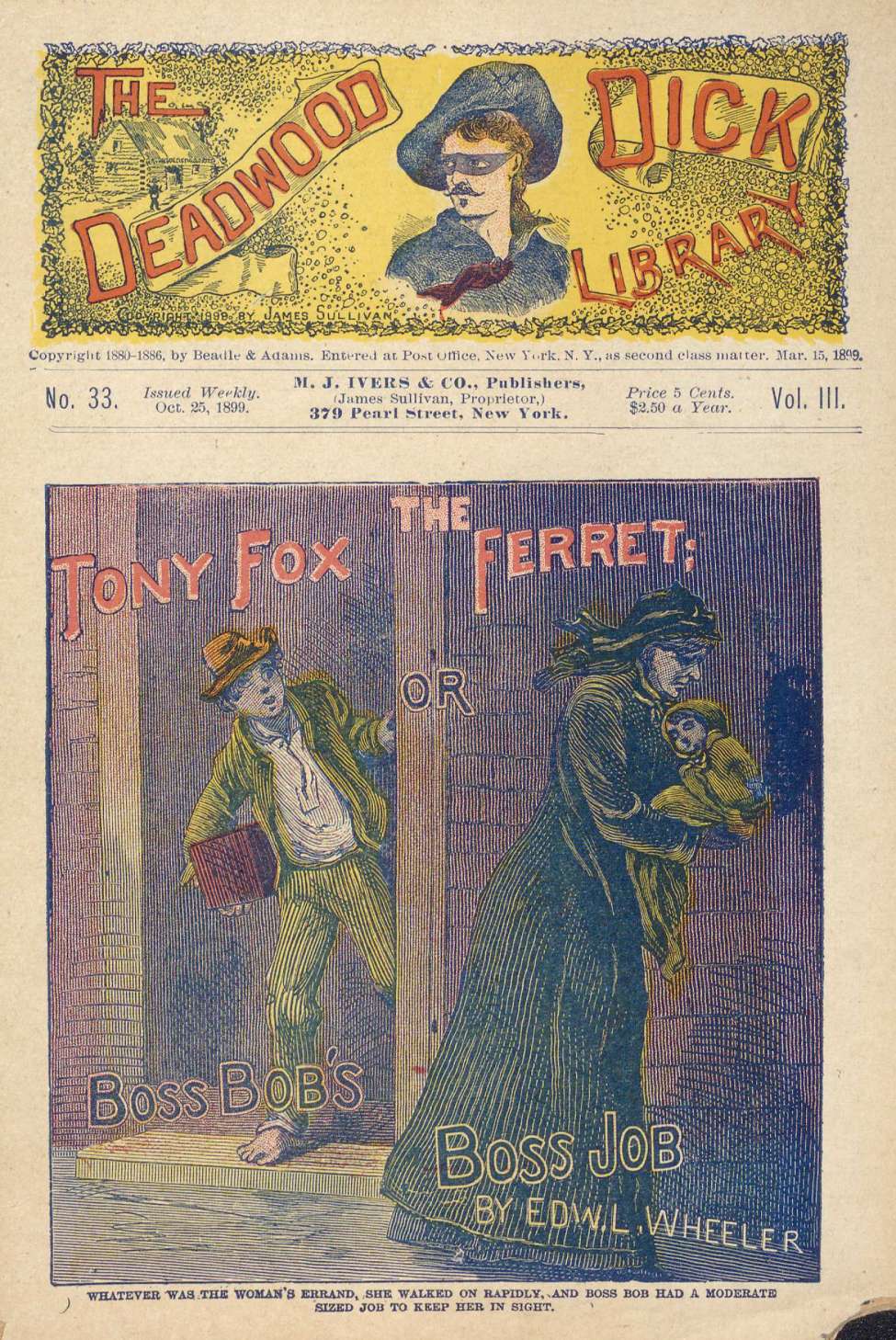 Book Cover For Deadwood Dick Library v2 33 - Tony Fox, the Ferret