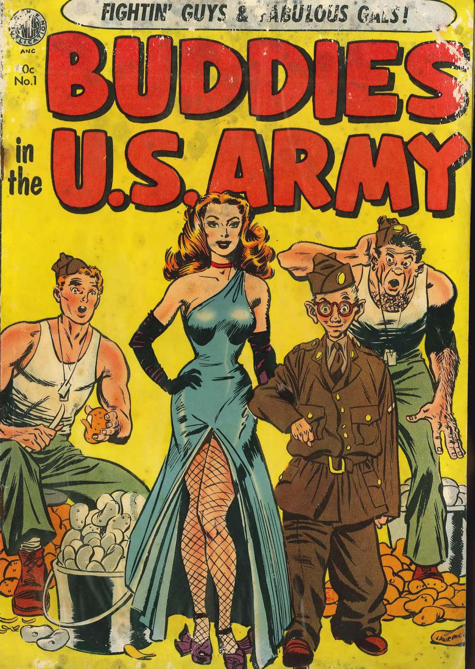 Comic Book Cover For Buddies of the U.S. Army 1