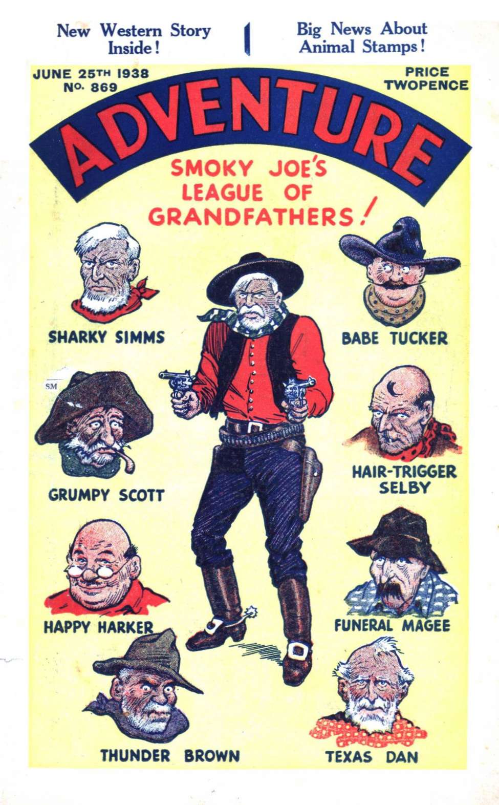 Comic Book Cover For Adventure 869 - Smoky Joe's League of Grandfathers