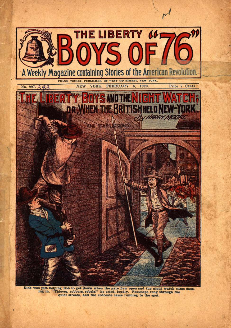 Book Cover For The Liberty Boys of 76 997 - The Liberty Boys and the Night Watch