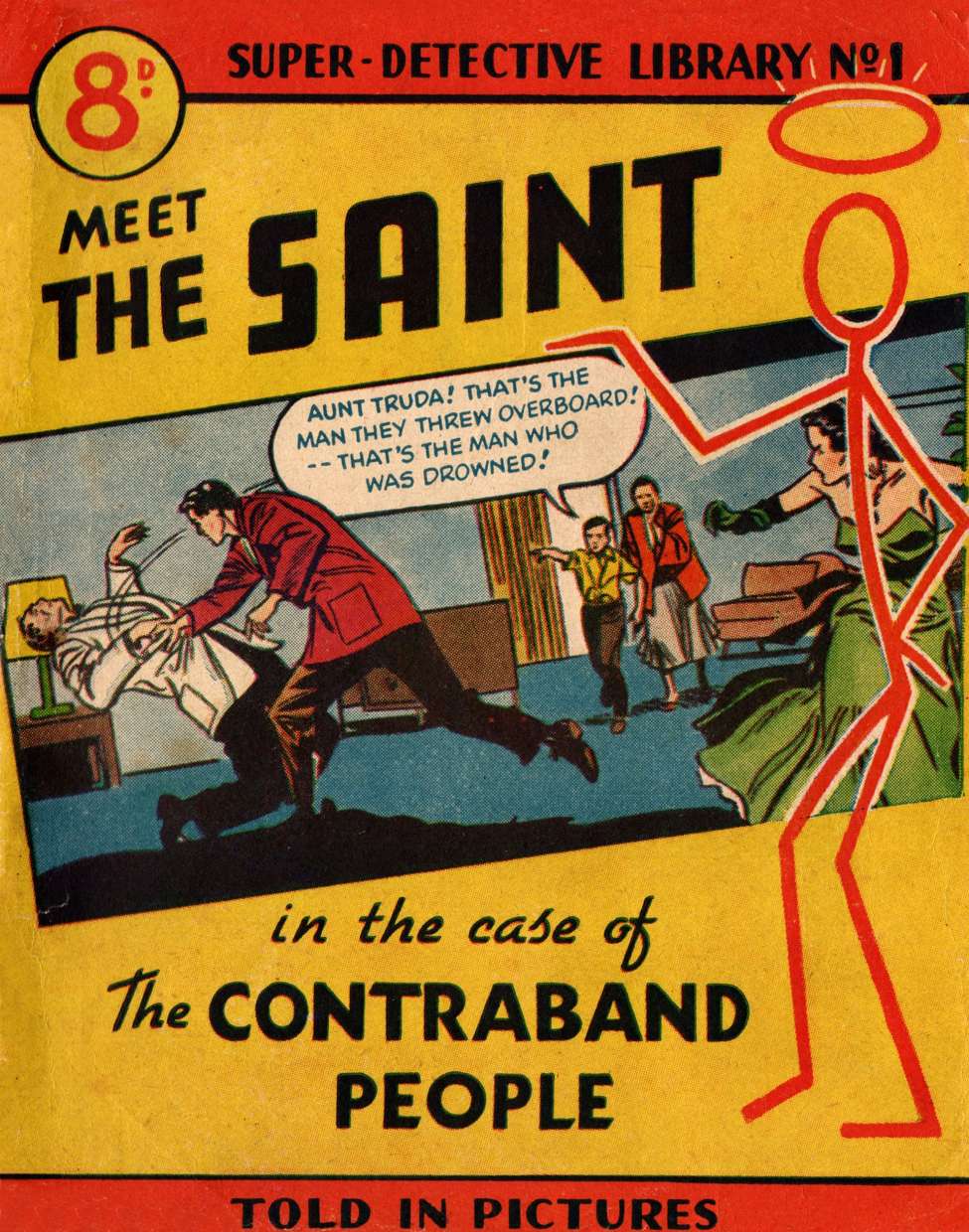 Comic Book Cover For Super Detective Library 1 - The Saint
