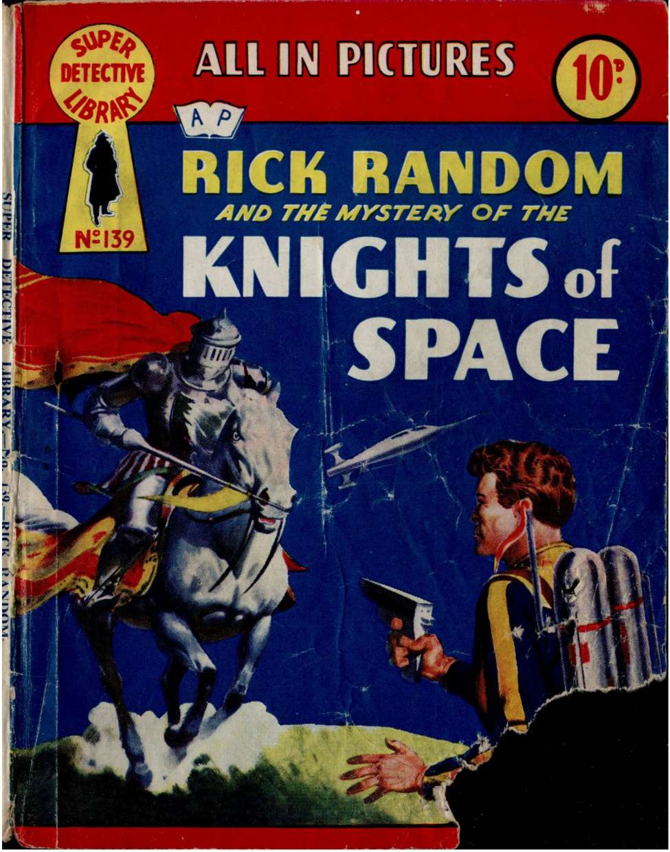 Book Cover For Super Detective Library 139 - The Mystery of the Knights of Space