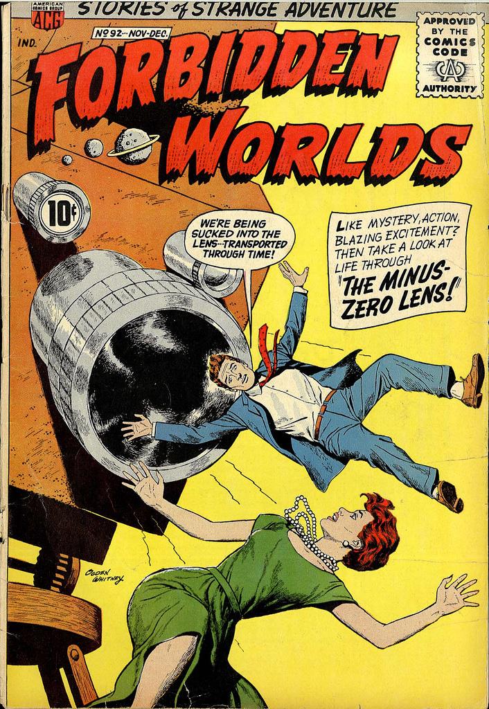 Comic Book Cover For Forbidden Worlds 92