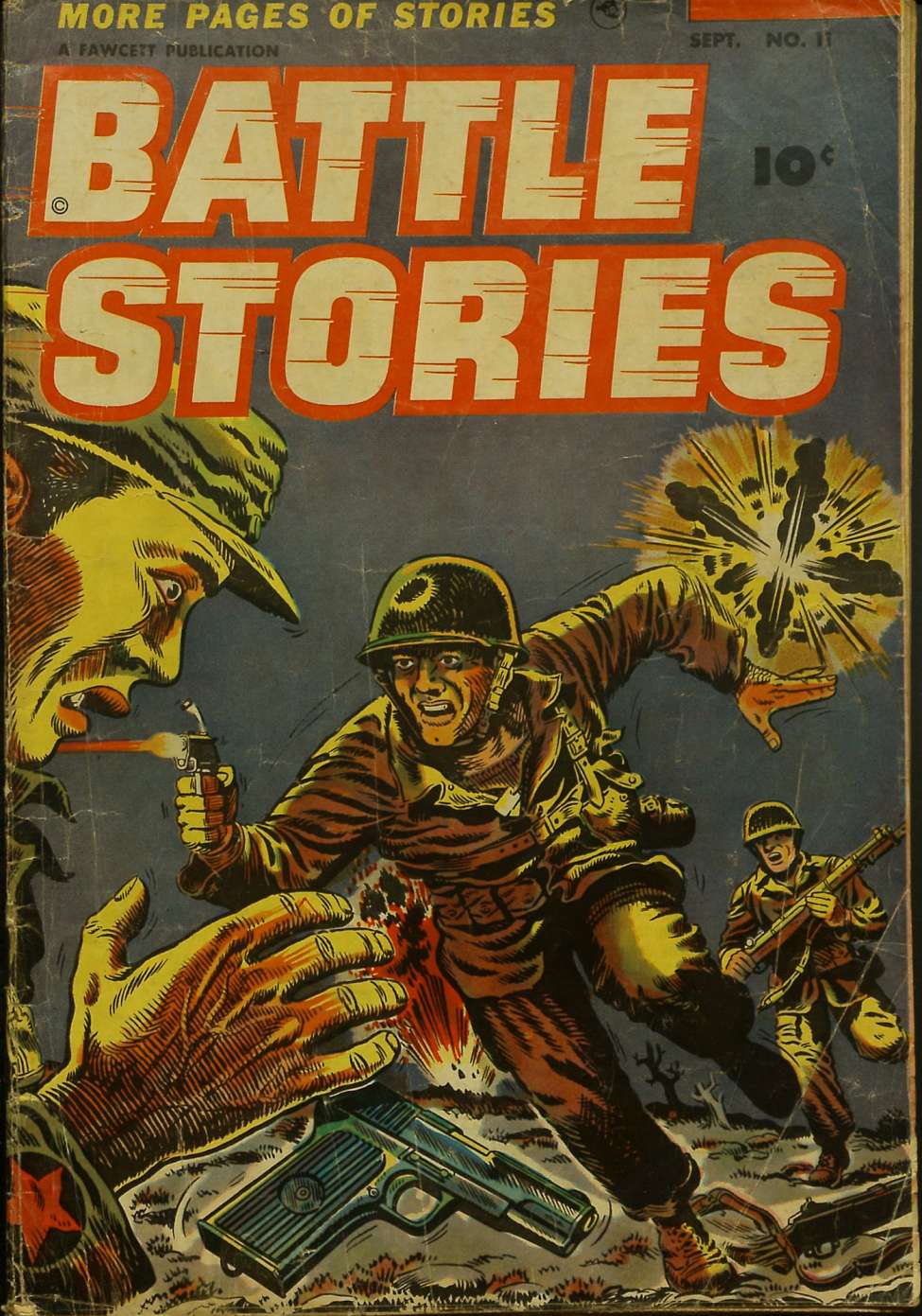 Comic Book Cover For Battle Stories 11