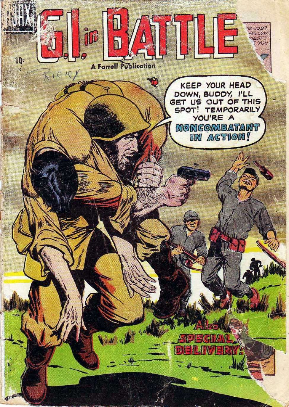 Comic Book Cover For G. I. in Battle 4