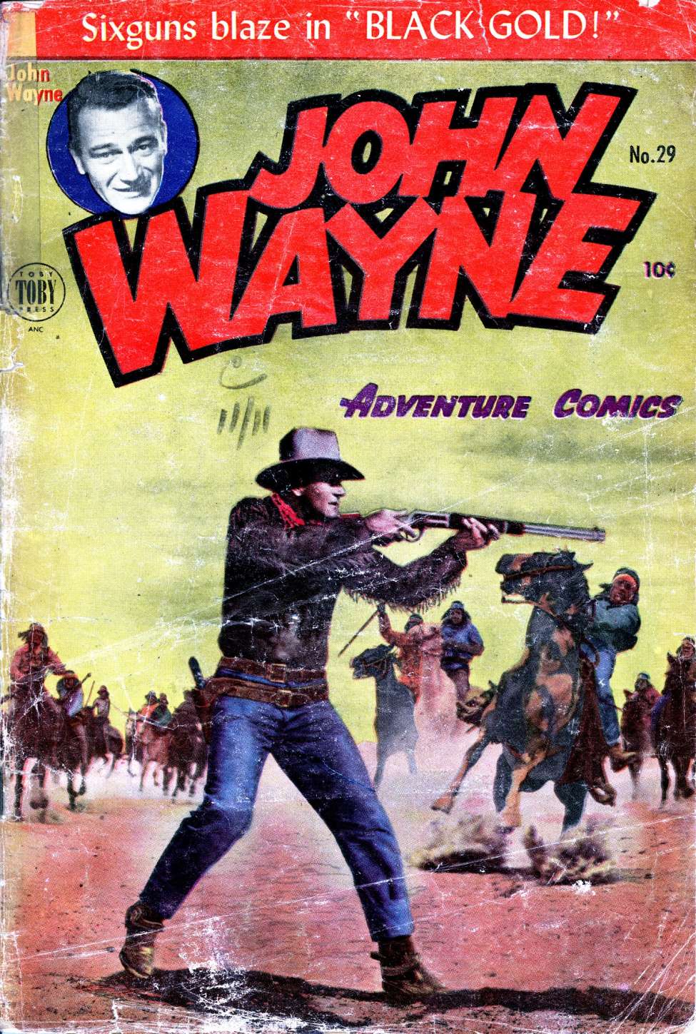 Comic Book Cover For John Wayne Adventure Comics 29