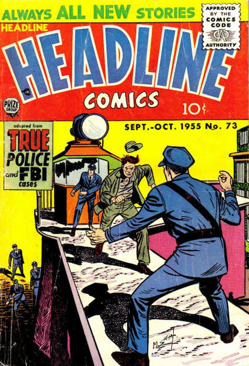Comic Book Cover For Headline Comics 73