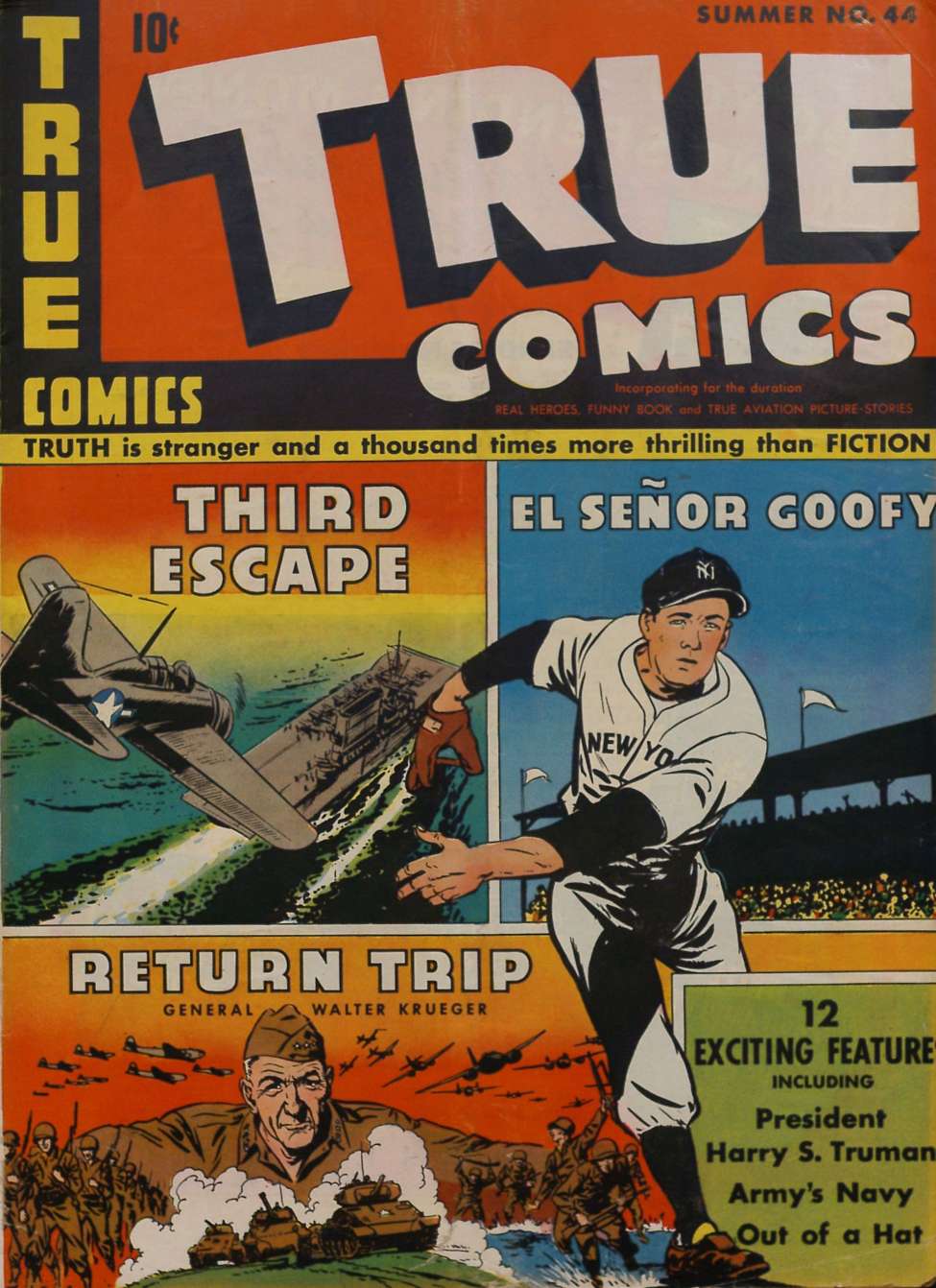 Comic Book Cover For True Comics 44
