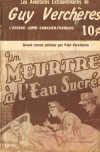 Cover For Guy Verch&egrave;res v1 18 - Un meurtre &agrave; l&rsquo;eau sucr&eacute;e