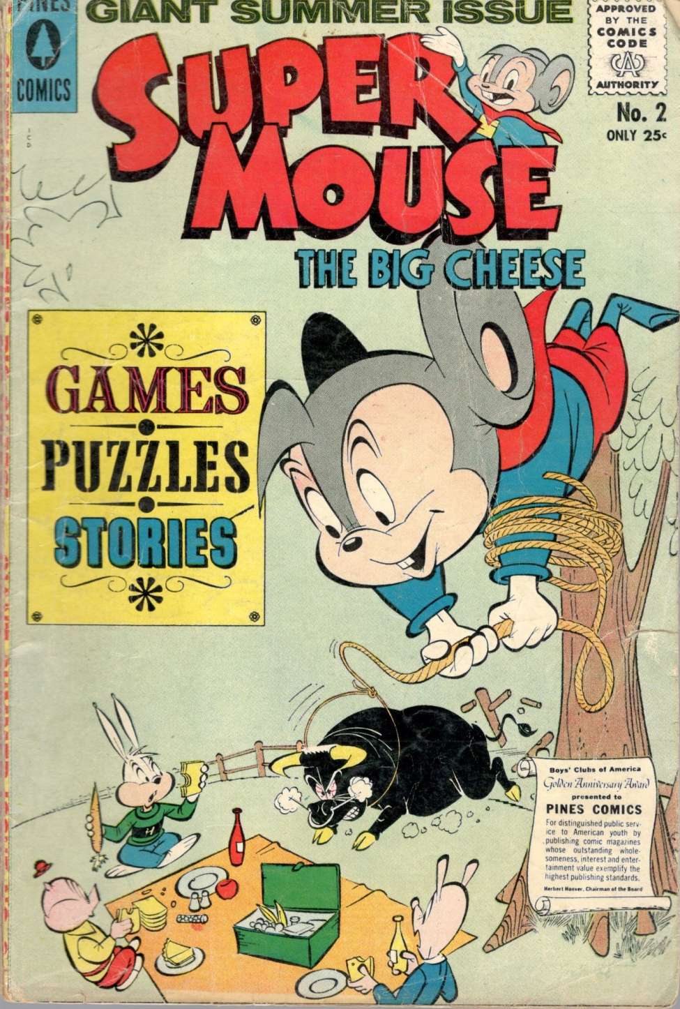 Comic Book Cover For Supermouse, the Big Cheese, Giant Summer Issue