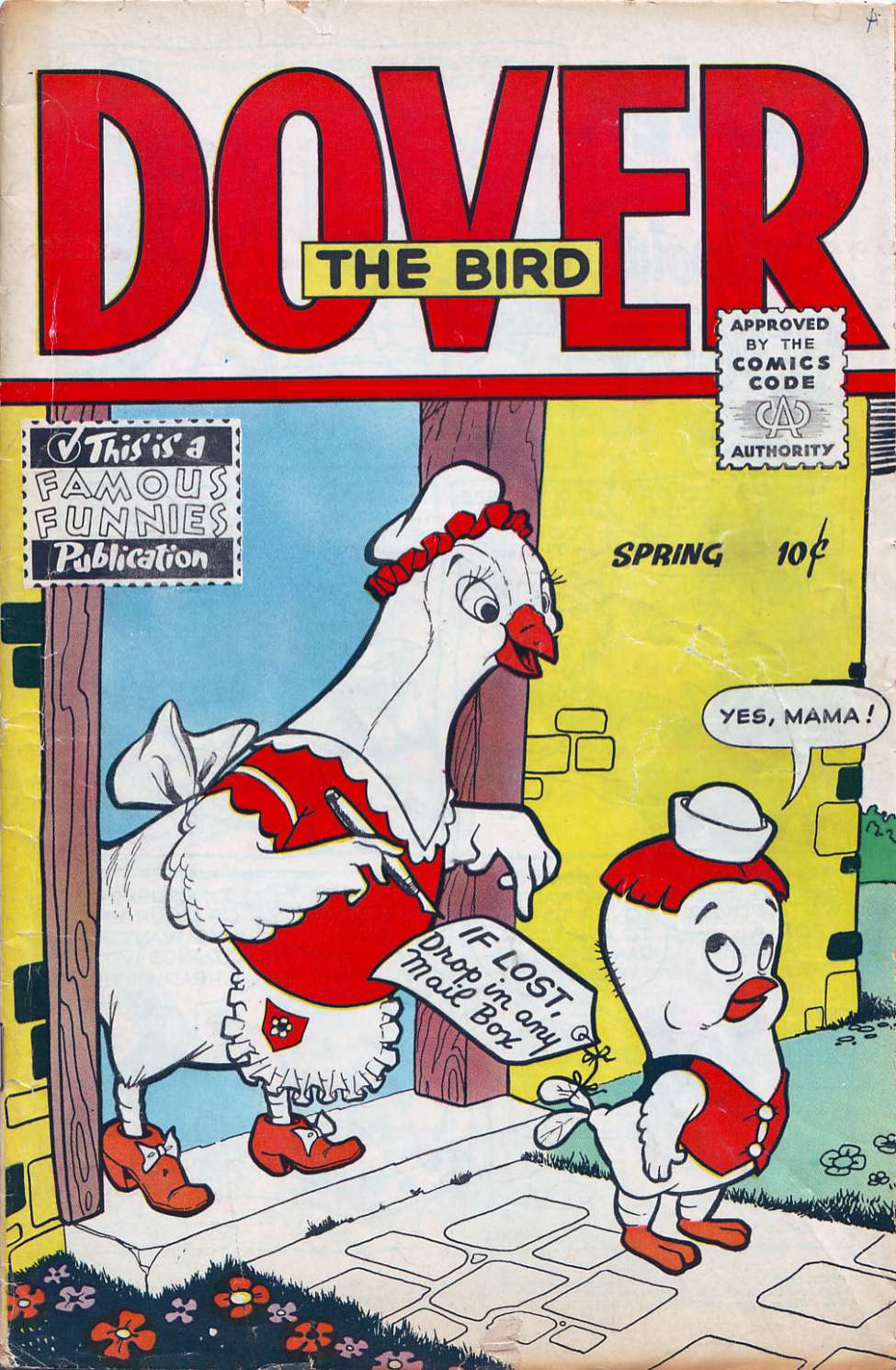 Comic Book Cover For Dover the Bird 1