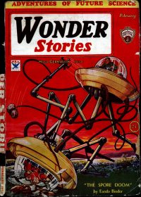 Large Thumbnail For Wonder Stories v5 7 - The Spore Doom - Eando Binder