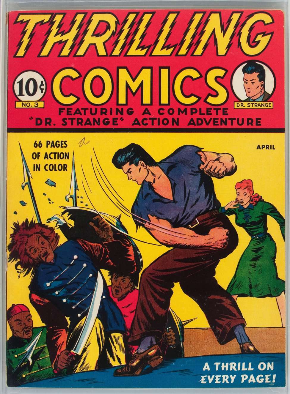 Comic Book Cover For Thrilling Comics 3