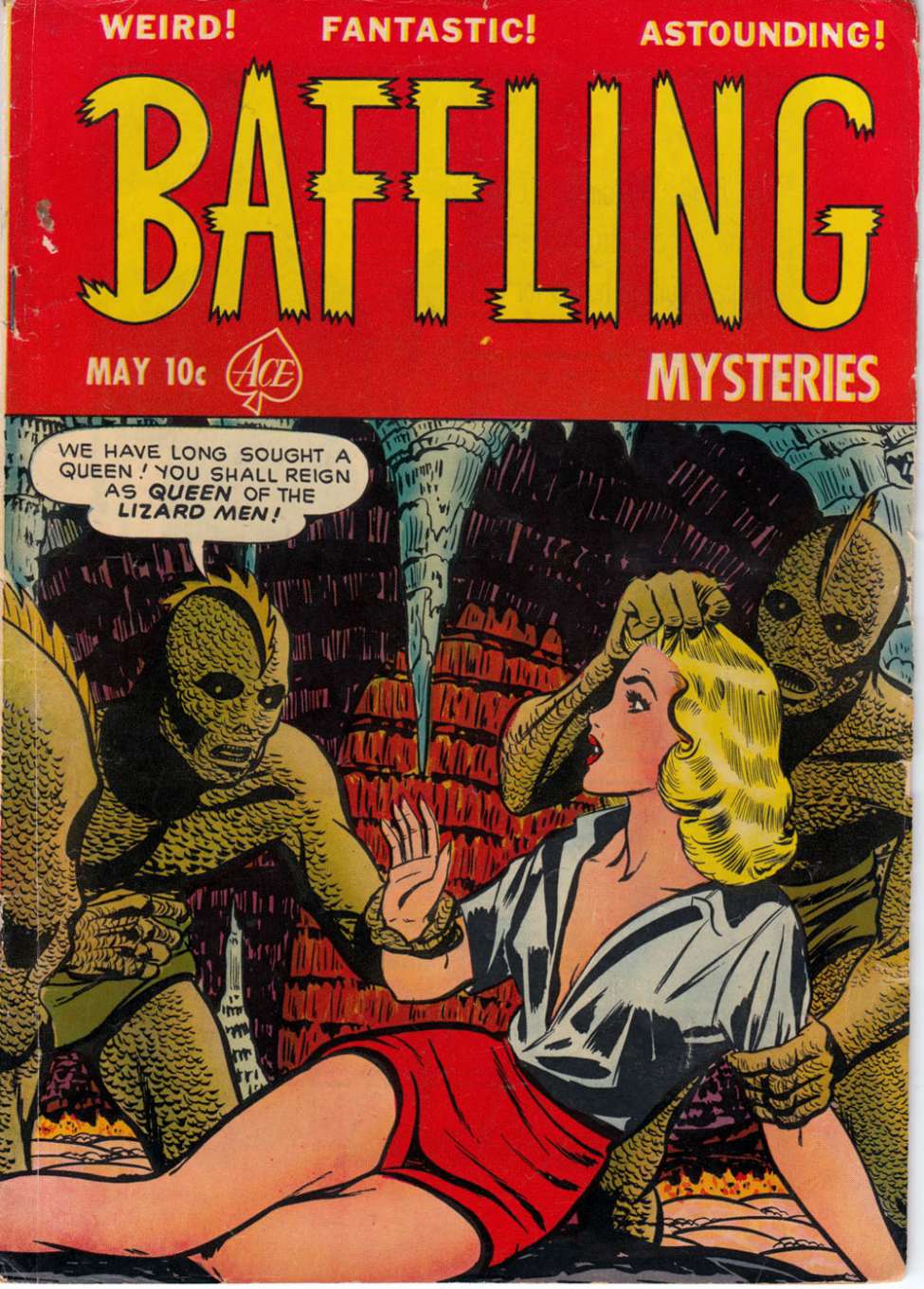 Comic Book Cover For Baffling Mysteries 8