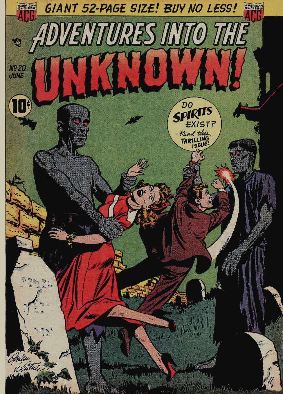 Comic Book Cover For Adventures into the Unknown 20