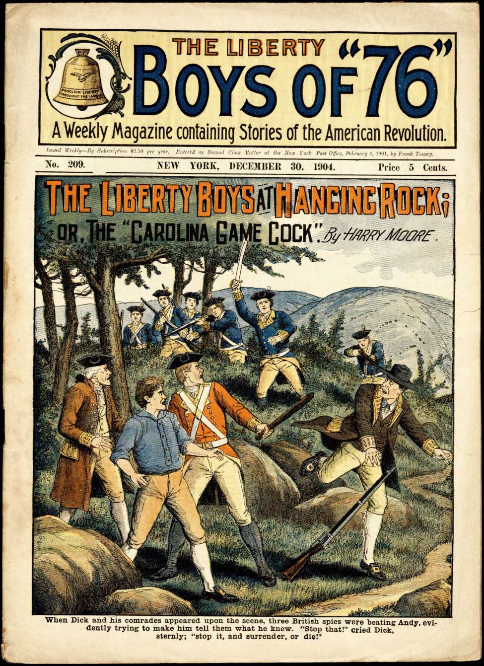 Book Cover For The Liberty Boys of 76 209 - The Liberty Boys at Hanging Rock
