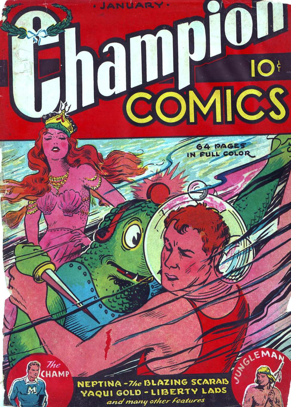 Comic Book Cover For Champion Comics 3