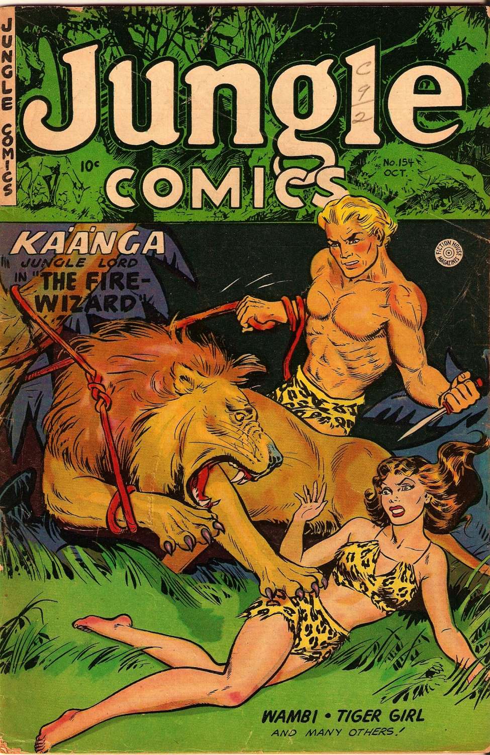Comic Book Cover For Jungle Comics 154 - Version 1