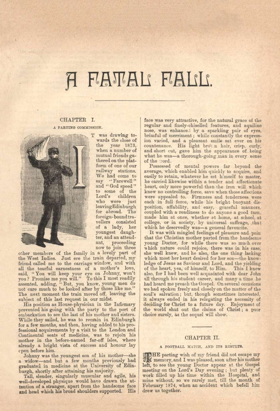Comic Book Cover For Horner's Penny Stories 7 - A Fatal Fall