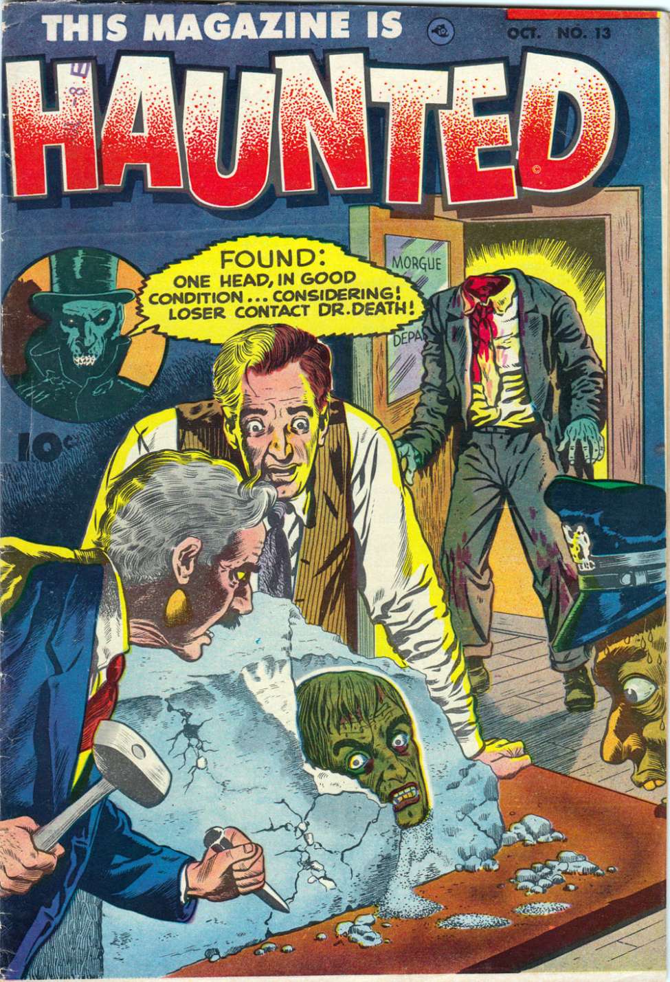 Comic Book Cover For This Magazine Is Haunted 13