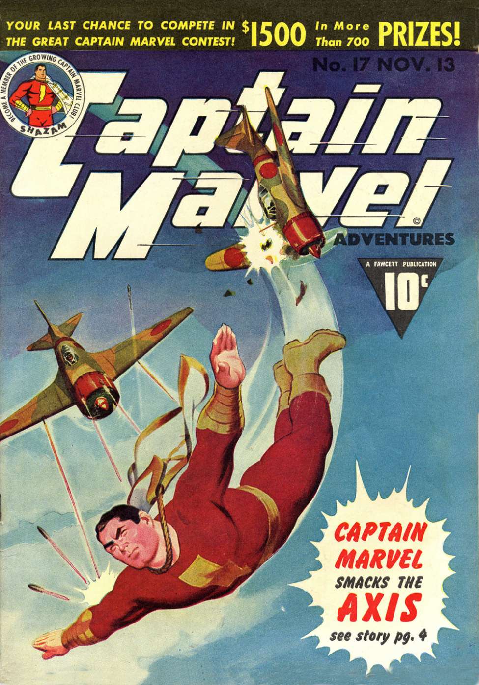Comic Book Cover For Captain Marvel Adventures 17