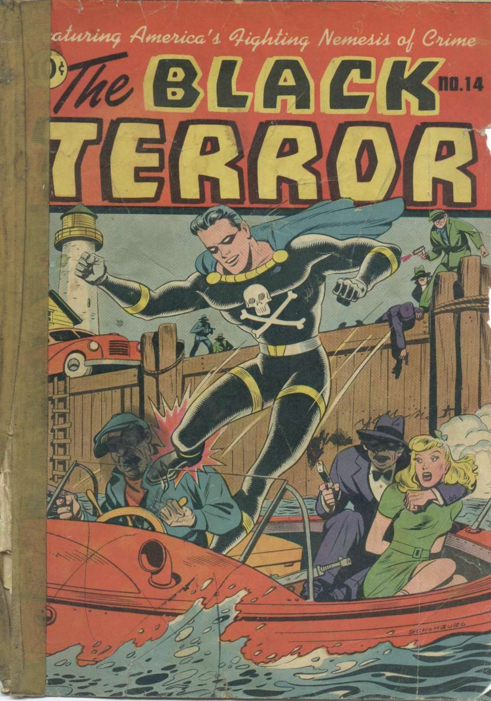 Comic Book Cover For The Black Terror 14