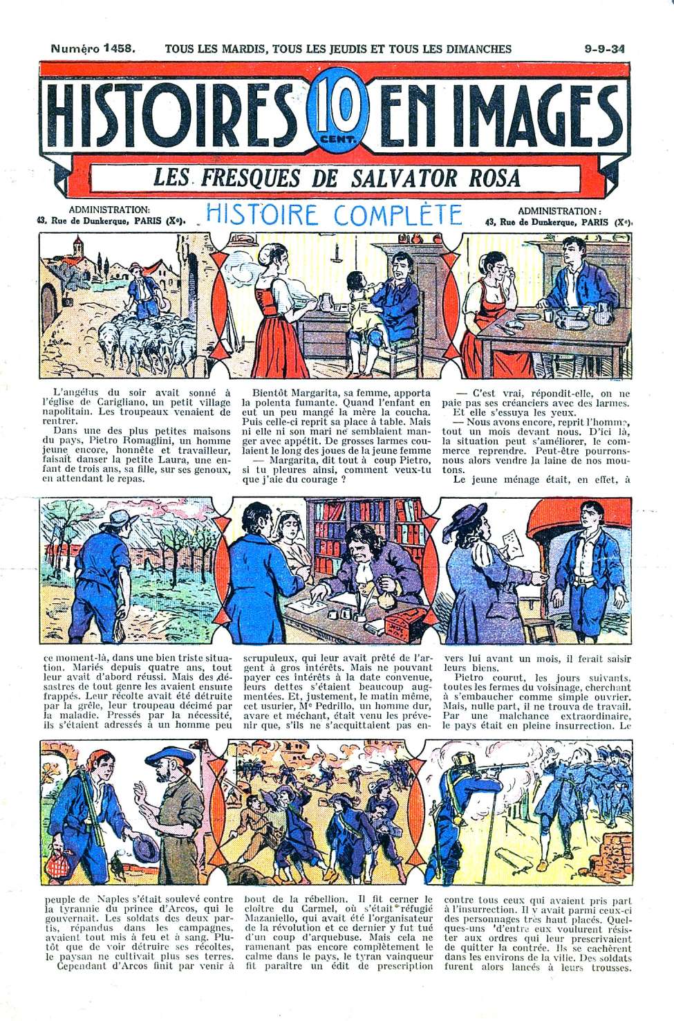 Book Cover For Les Histoires en Images 1458 - Les Fresques de Salvator Rosa