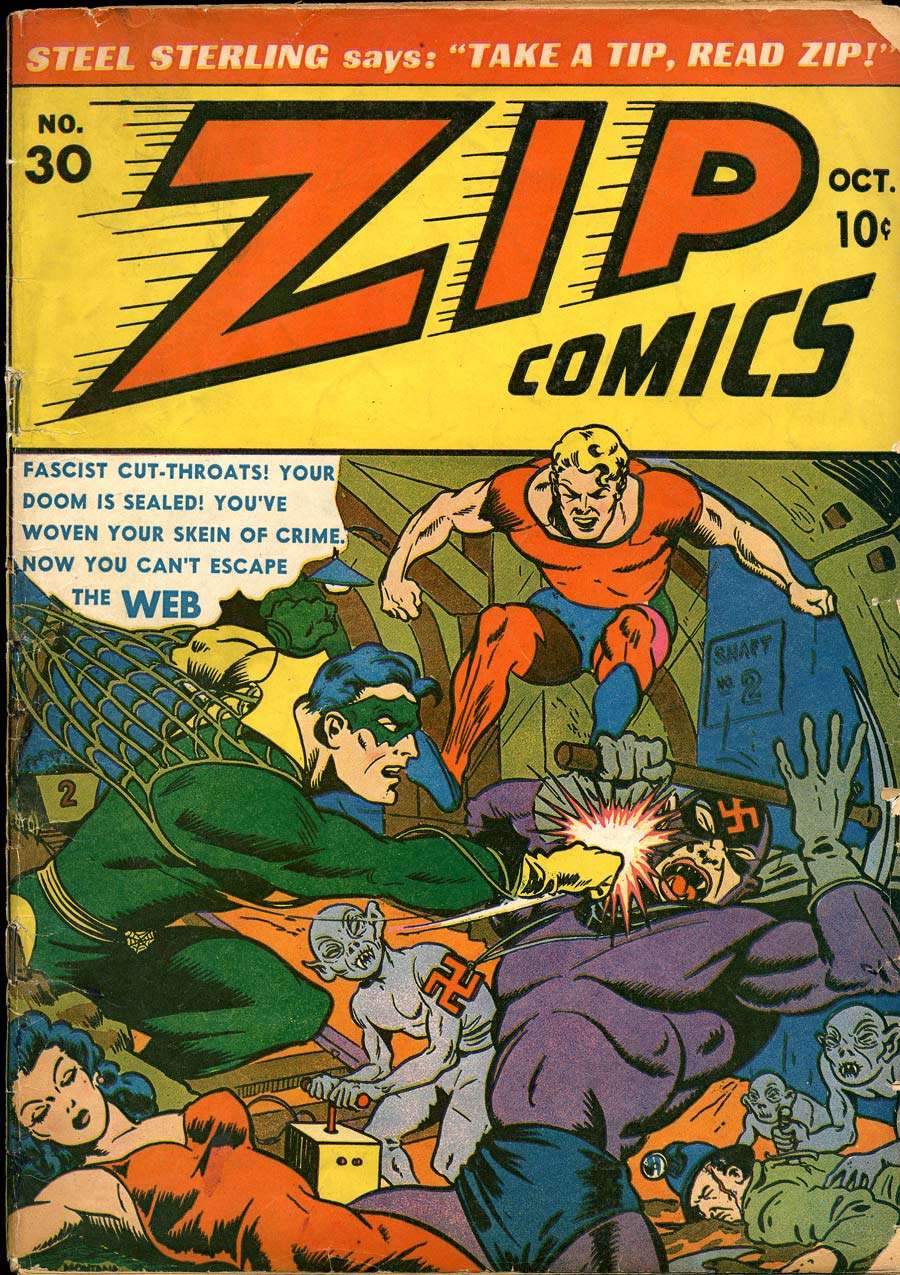 Comic Book Cover For Zip Comics 30