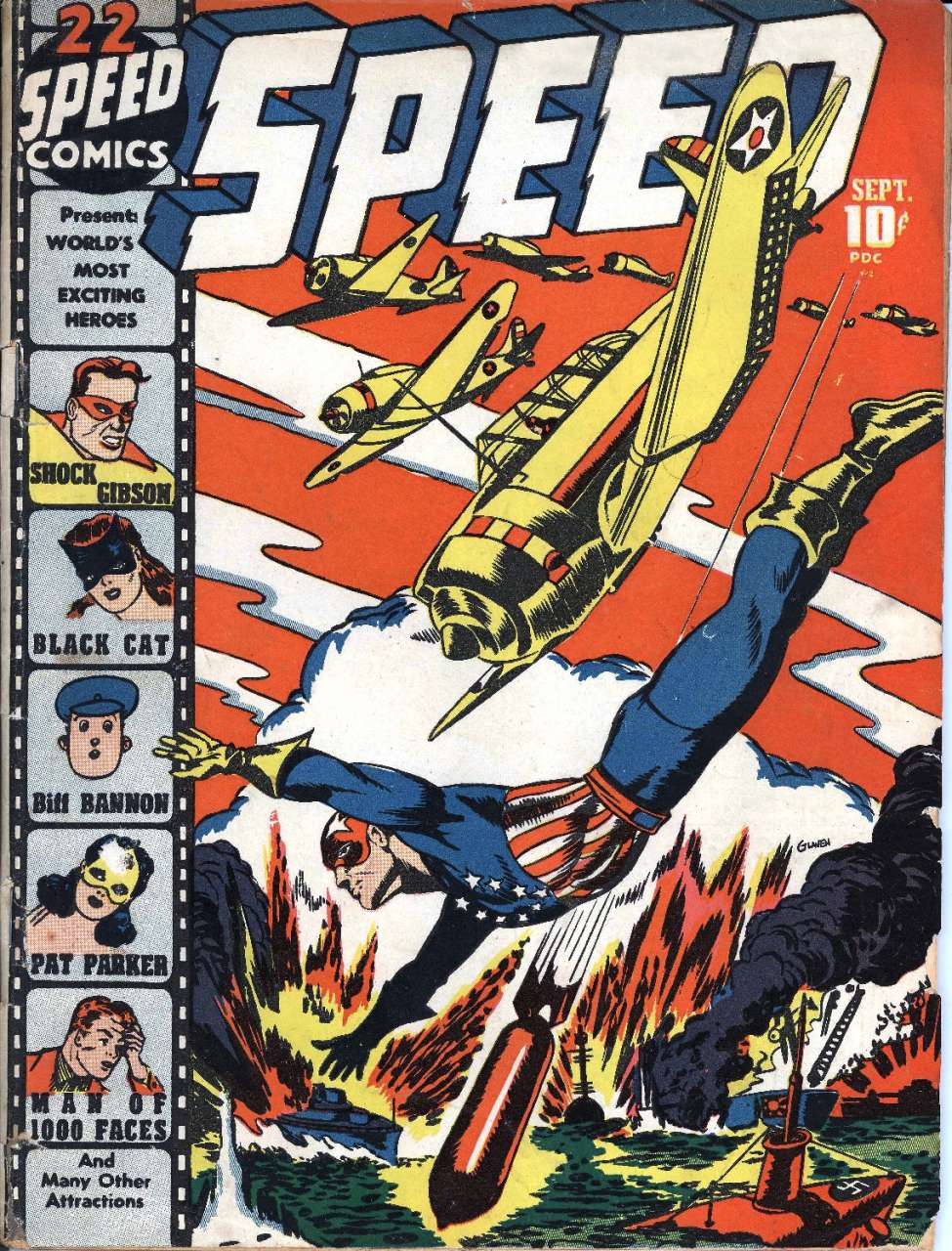 Comic Book Cover For Speed Comics 22 - Version 1