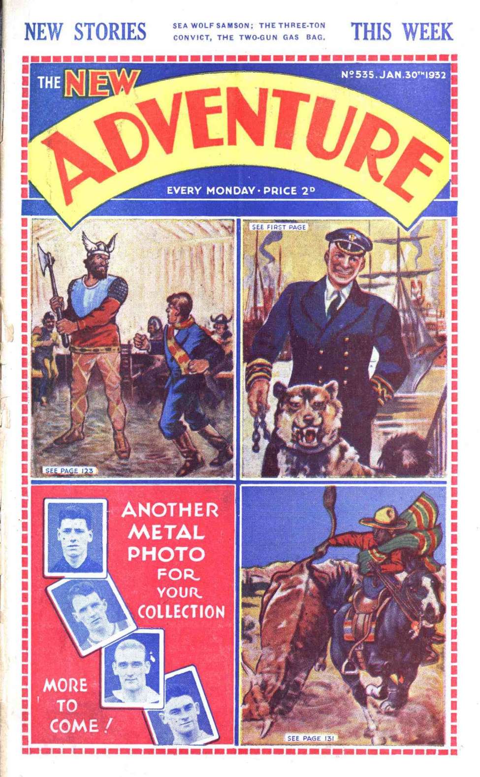 Comic Book Cover For Adventure 535