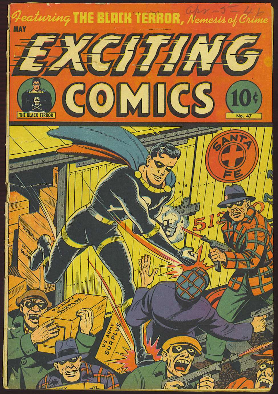 Book Cover For Exciting Comics 47