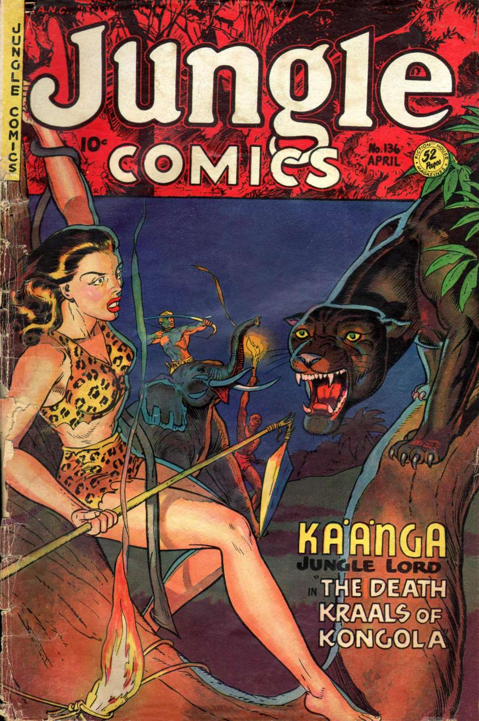 Book Cover For Jungle Comics 136