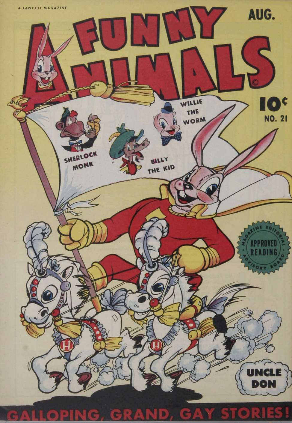 Book Cover For Fawcett's Funny Animals 21