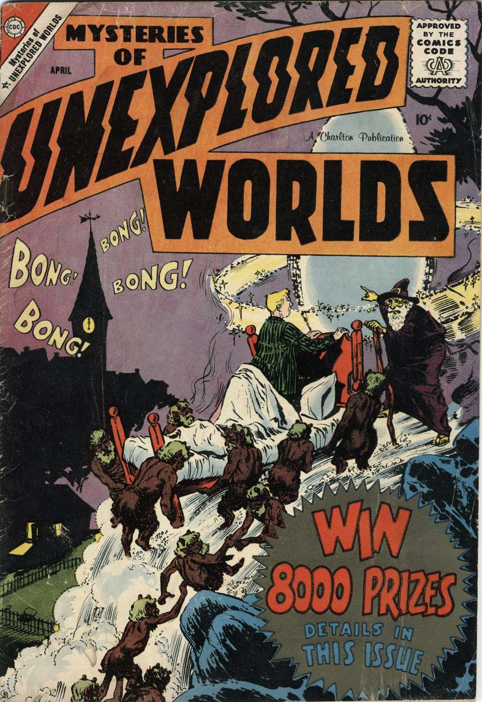 Comic Book Cover For Mysteries of Unexplored Worlds 12