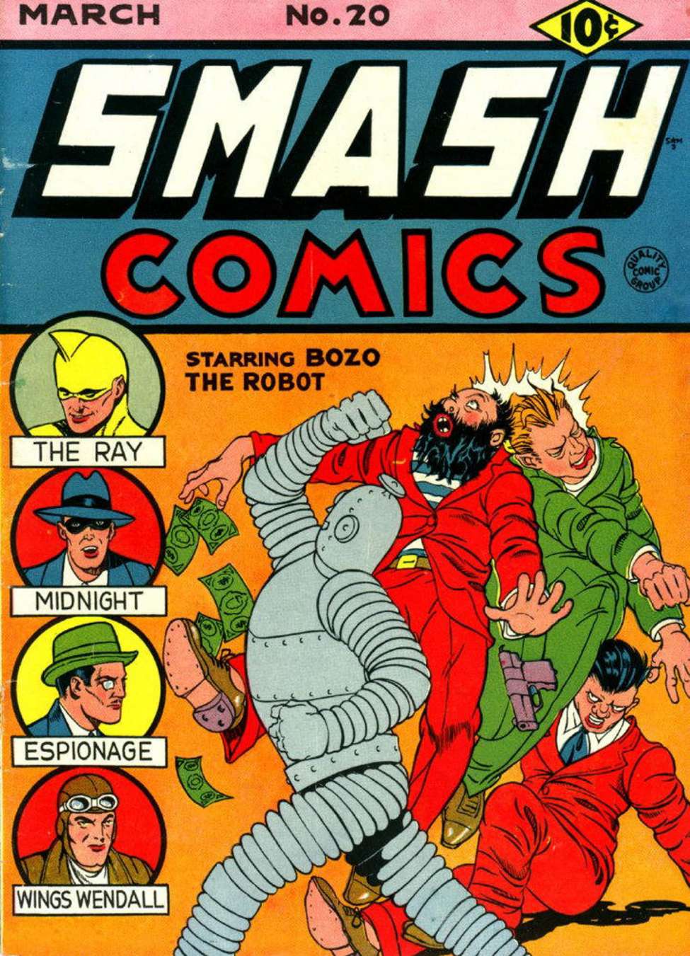 Comic Book Cover For Smash Comics 20