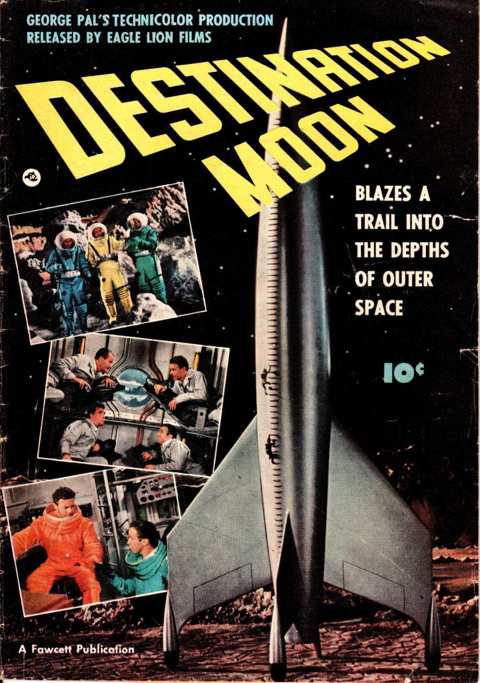 Comic Book Cover For Destination Moon