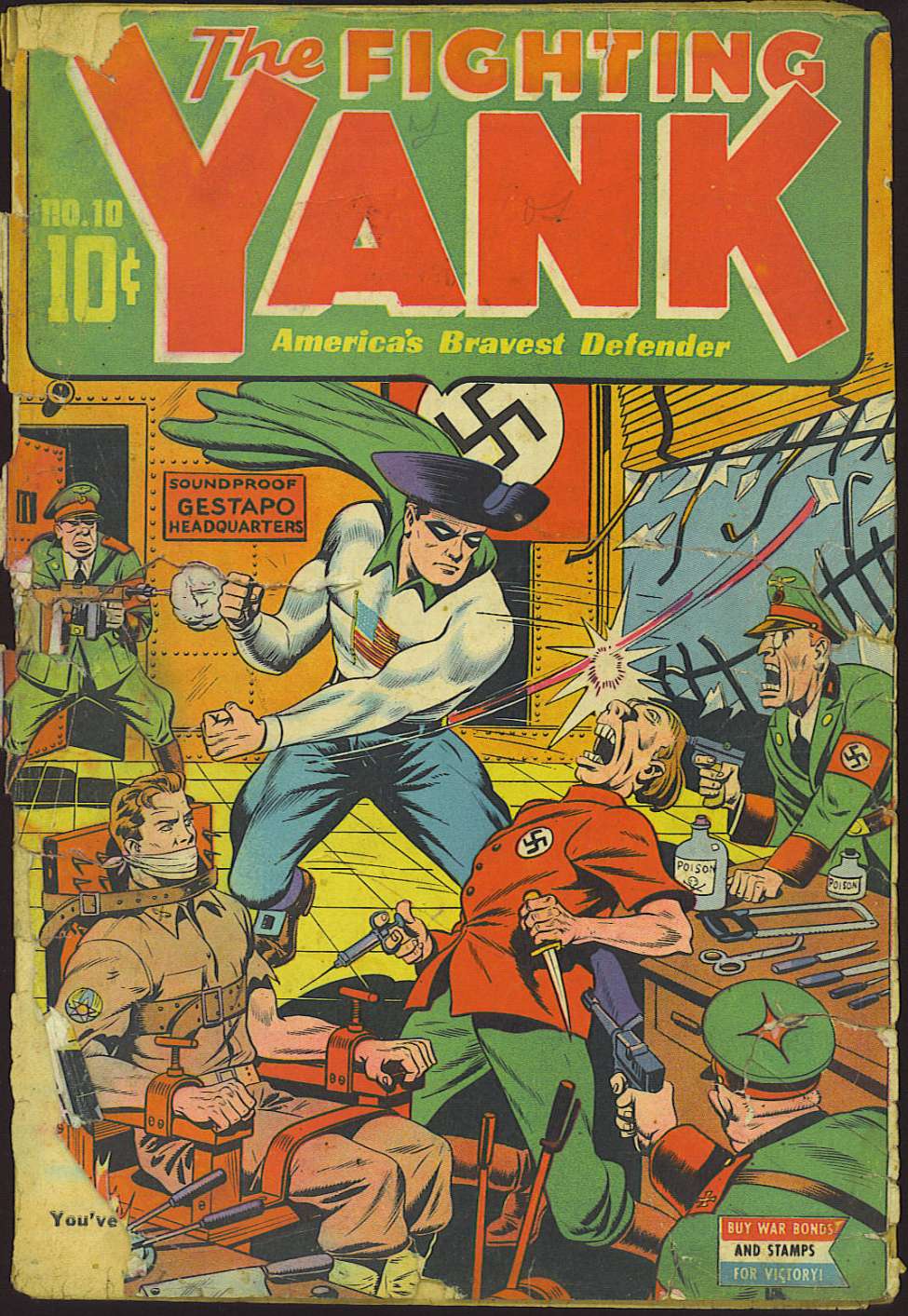 Comic Book Cover For The Fighting Yank 10