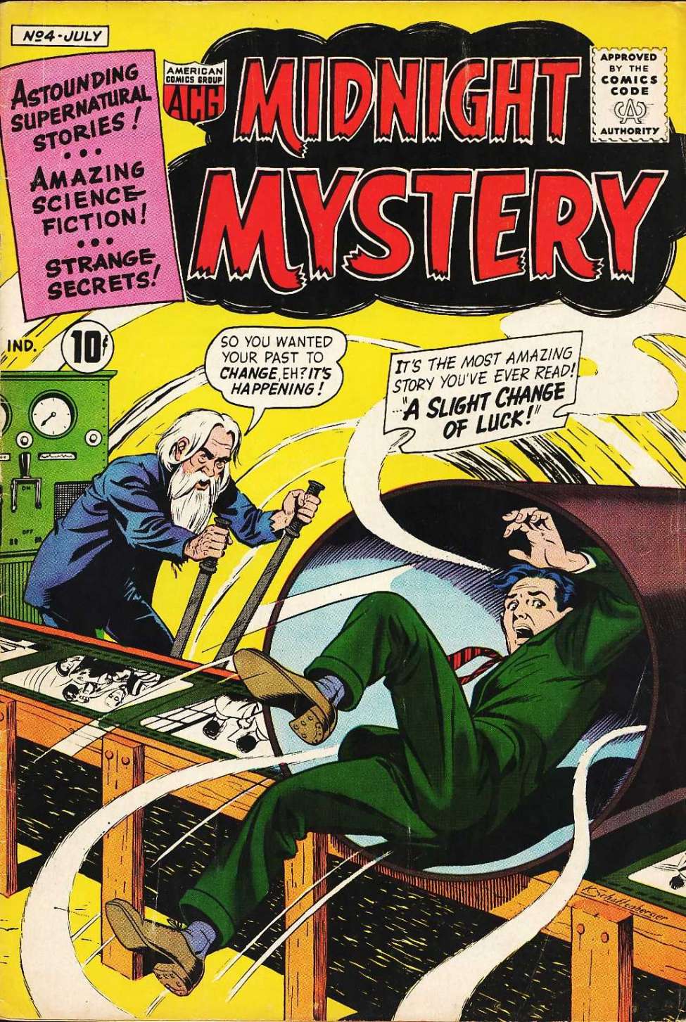 Comic Book Cover For Midnight Mystery 4