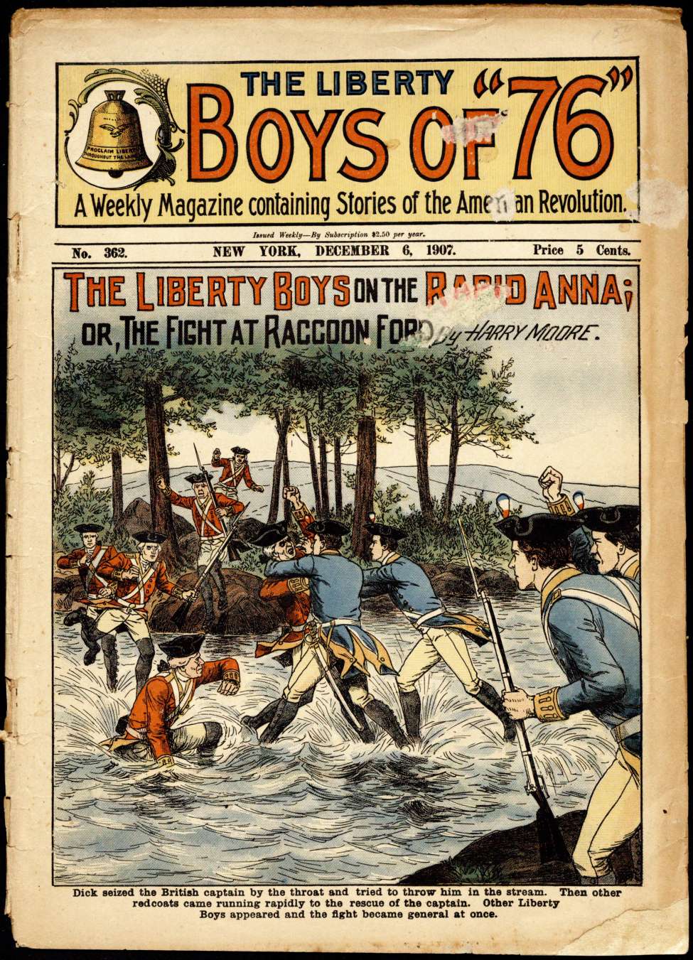 Book Cover For The Liberty Boys of 76 362 - The Liberty Boys on the Rapid Anna