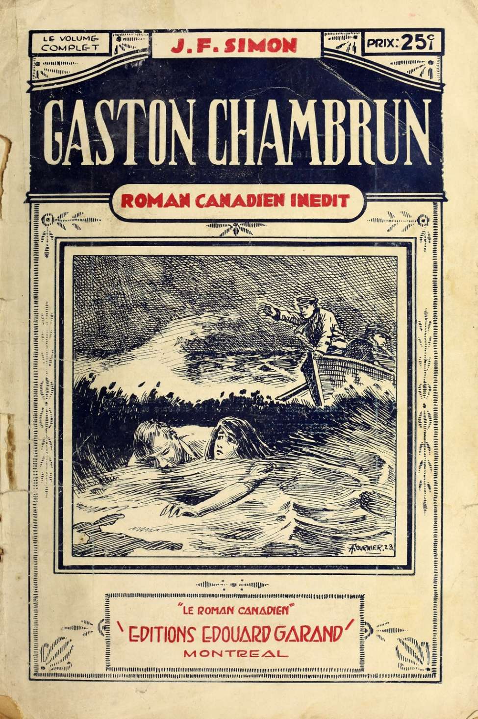 Book Cover For Le Roman Canadien 6 - Gaston Chambrun