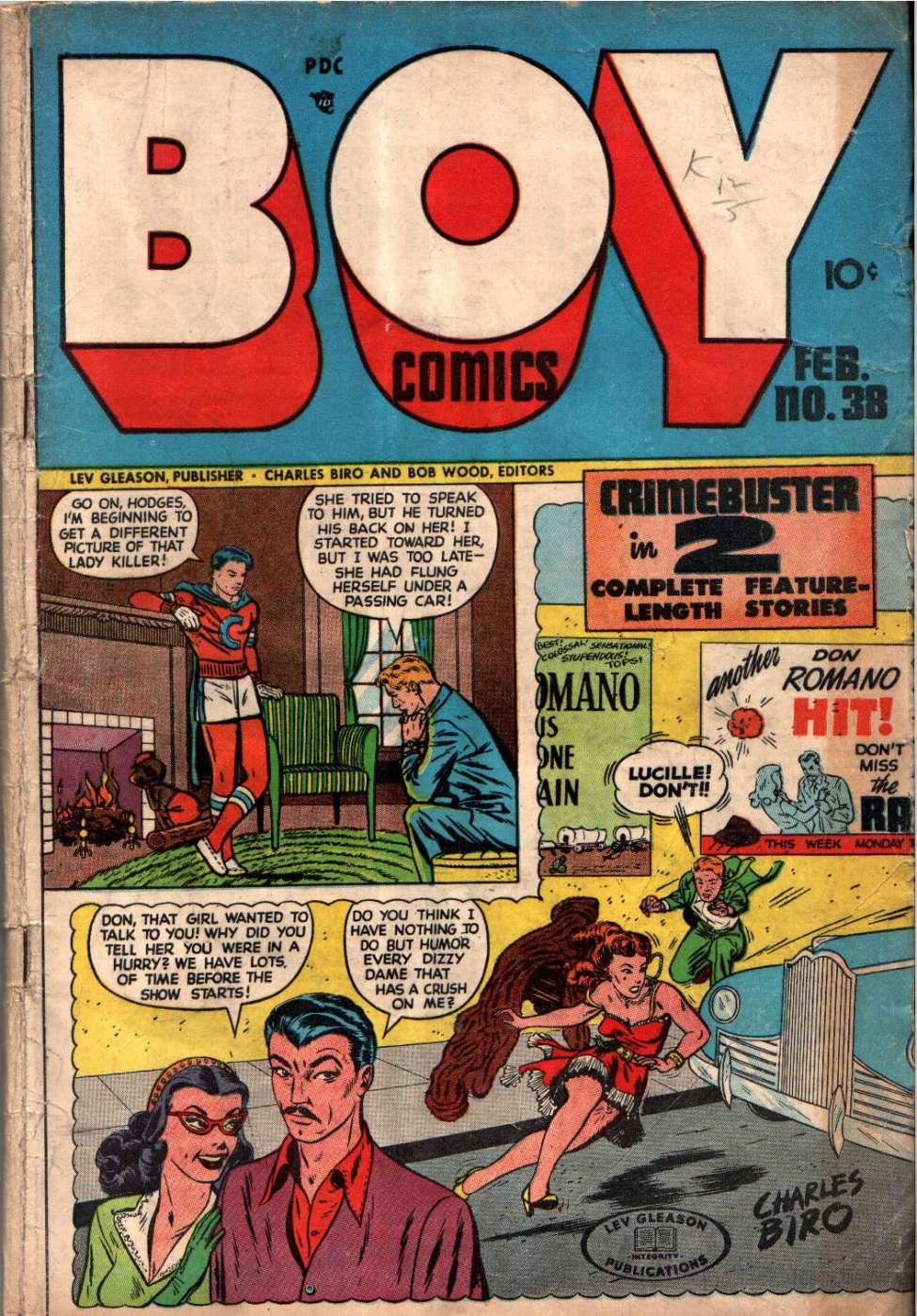 Comic Book Cover For Boy Comics 38