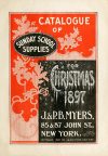 Cover For Catalogue of Sunday School Supplies for Christmas 1897