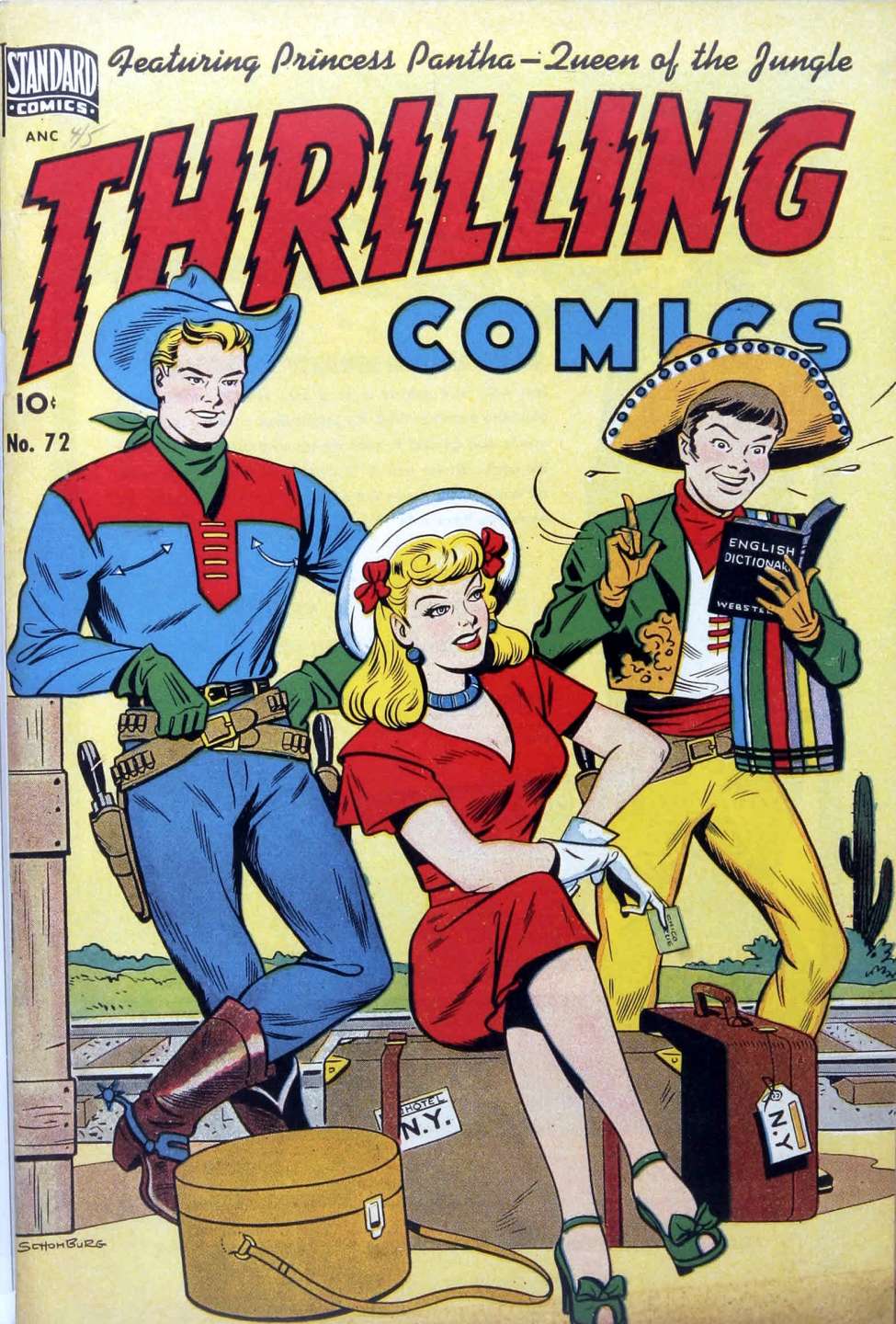Book Cover For Thrilling Comics 72 (alt) - Version 2