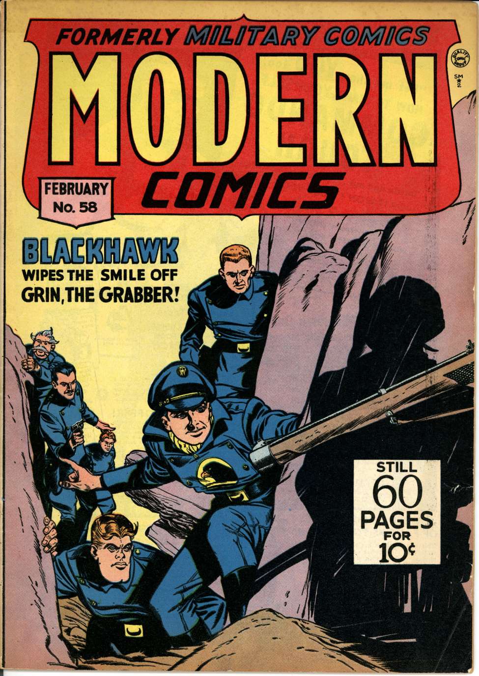 Comic Book Cover For Modern Comics 58