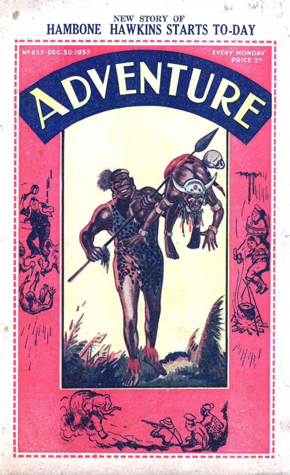 Comic Book Cover For Adventure 635 - The Adventures of Hambone's Huskies